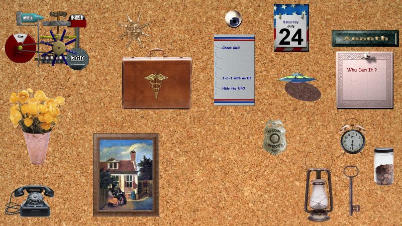 Pinboard on Corkboard